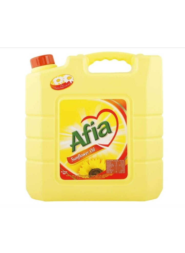 عافية زيت دوار الشمس من أفيا 9 لتر - Image 1